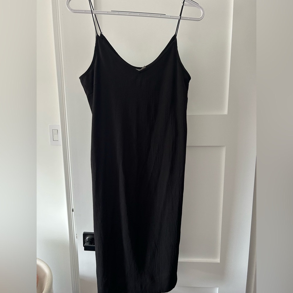 Black slip dress